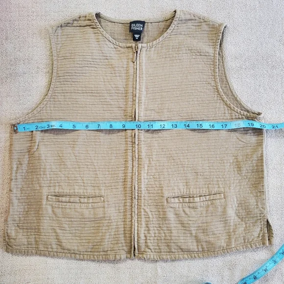 Eileen Fisher Zip Front Vest/Top - Picture 11 of 14